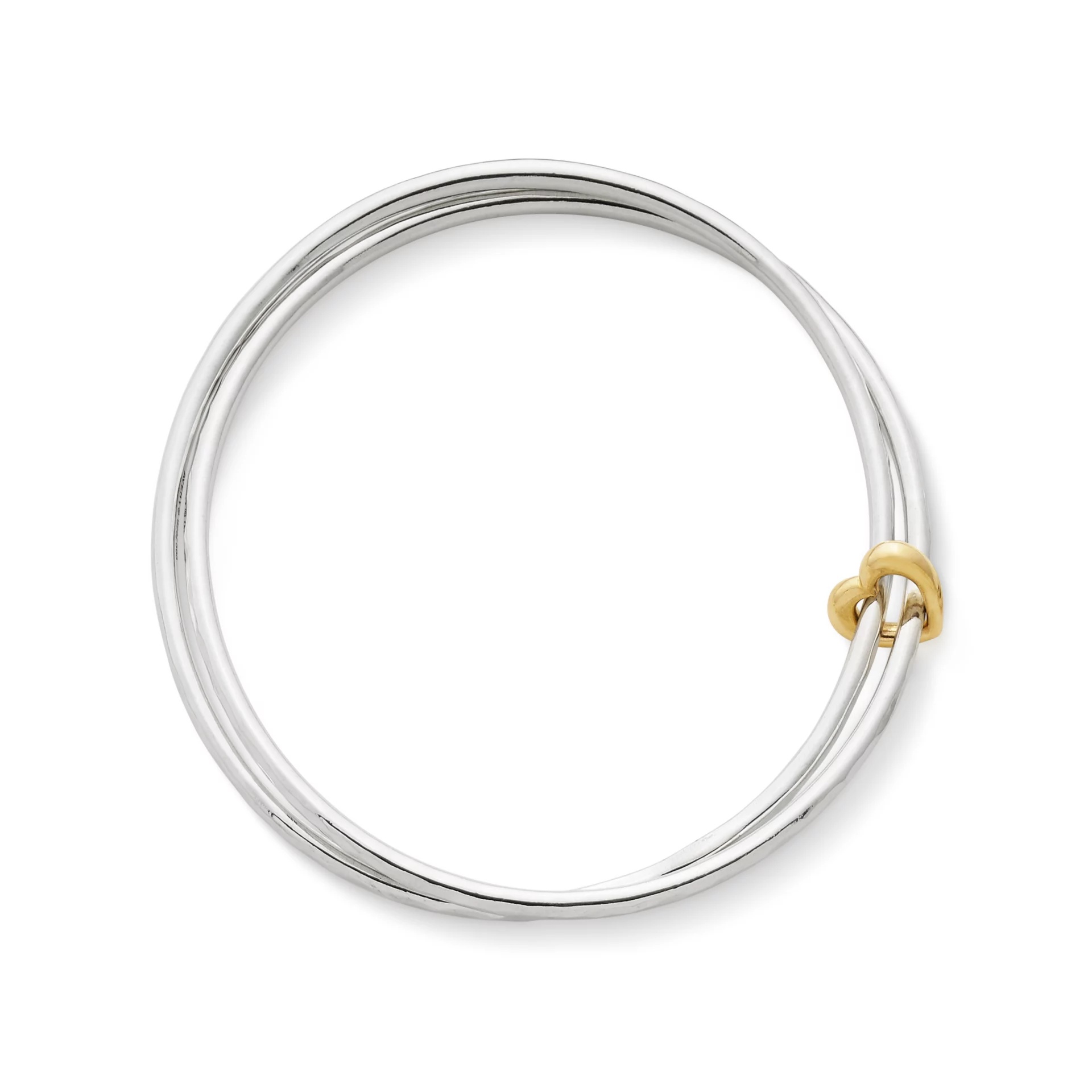 Heart of Gold Combo Bangle Bracelet