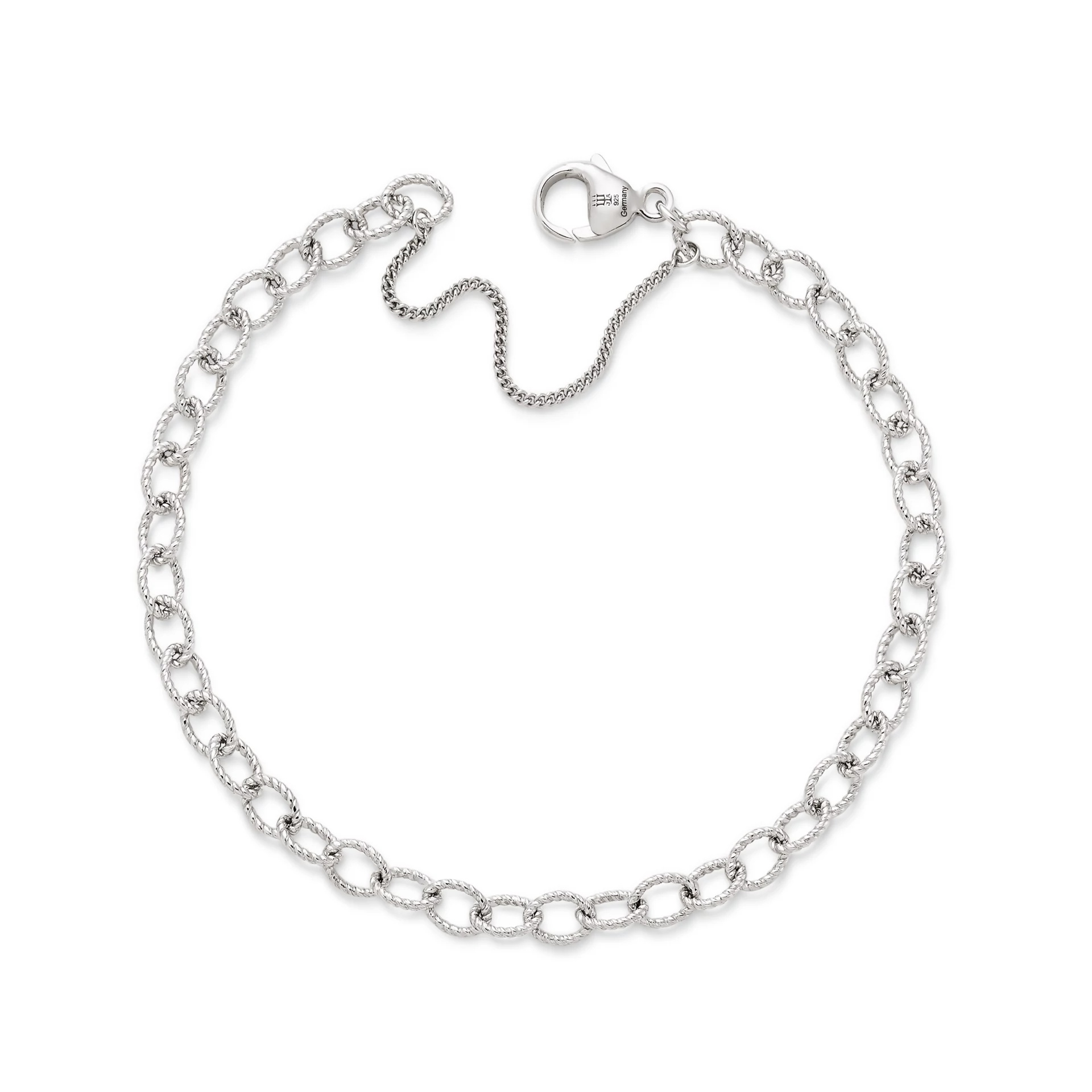 Twisted Wire Cable Charm Bracelet