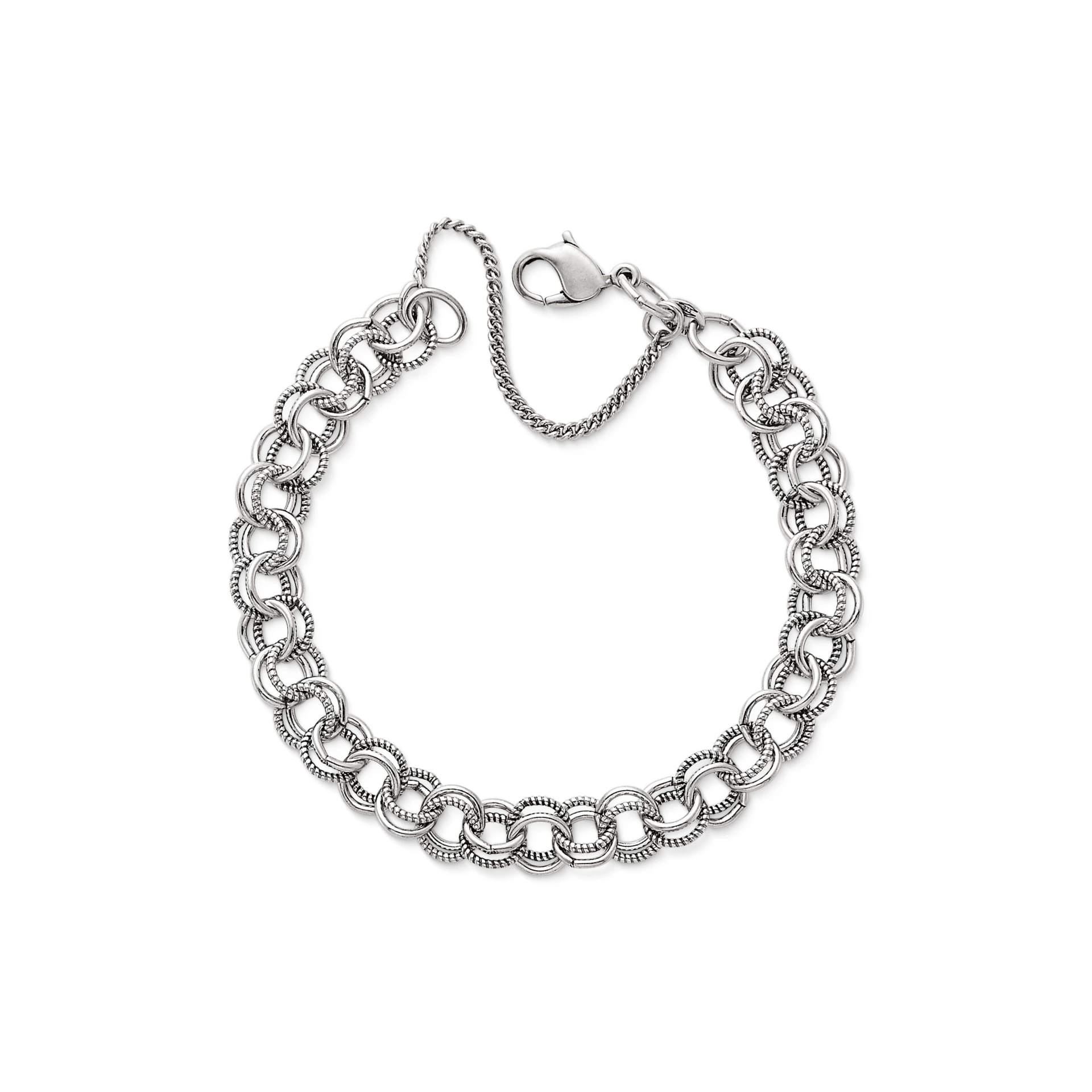 Double Link Charm Bracelet