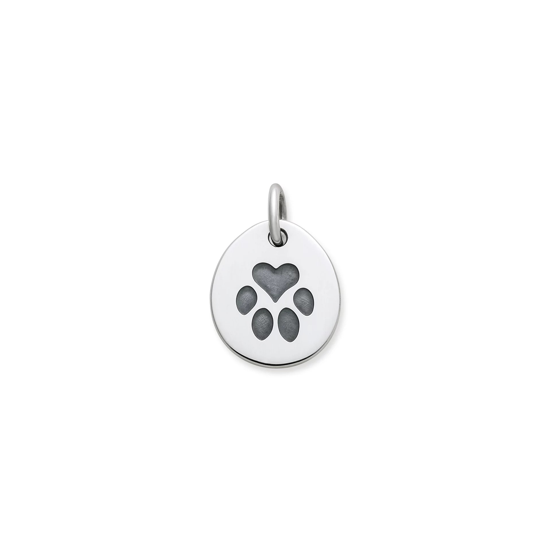 Heart Paw Pet Tag Charm
