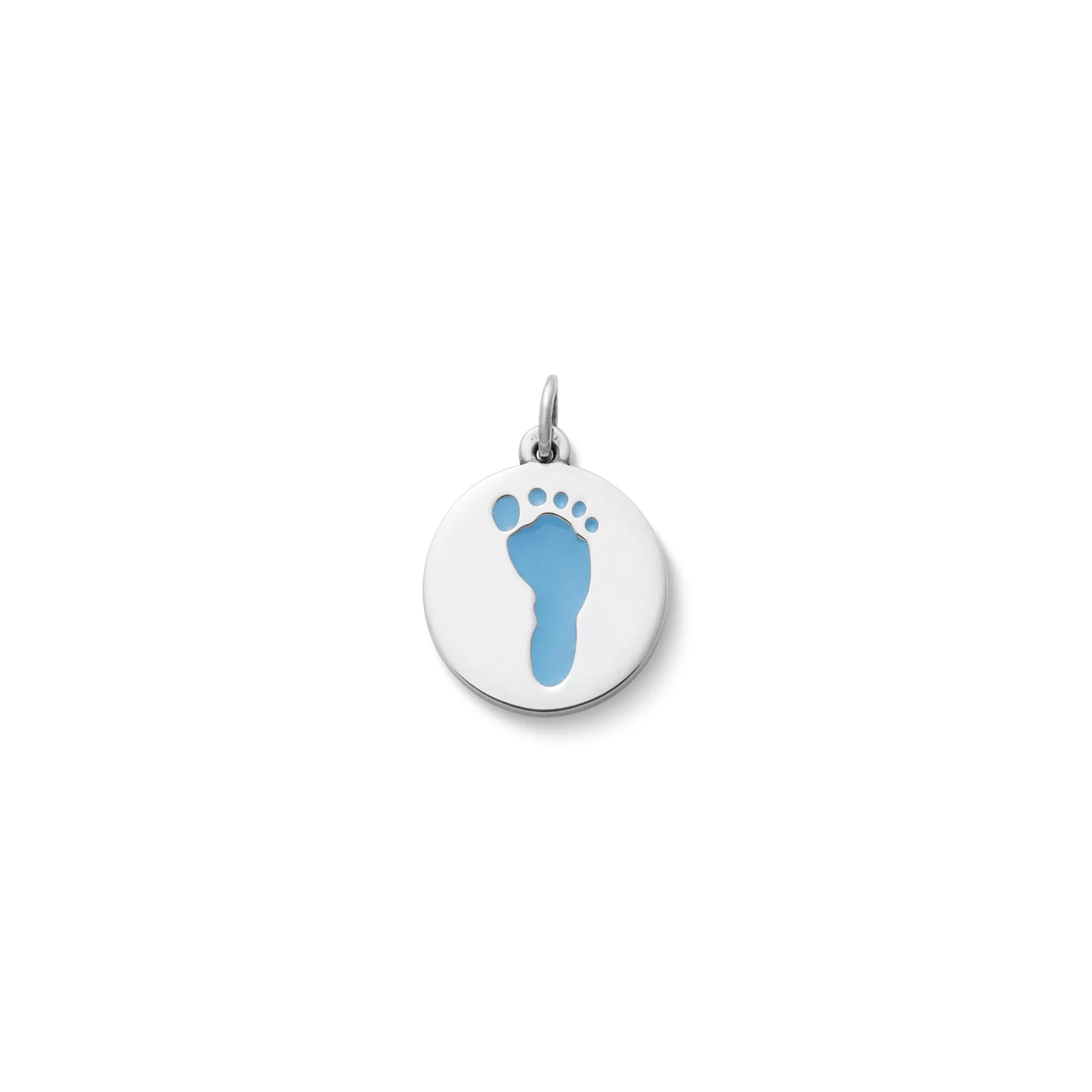 Enamel Footprint Charm
