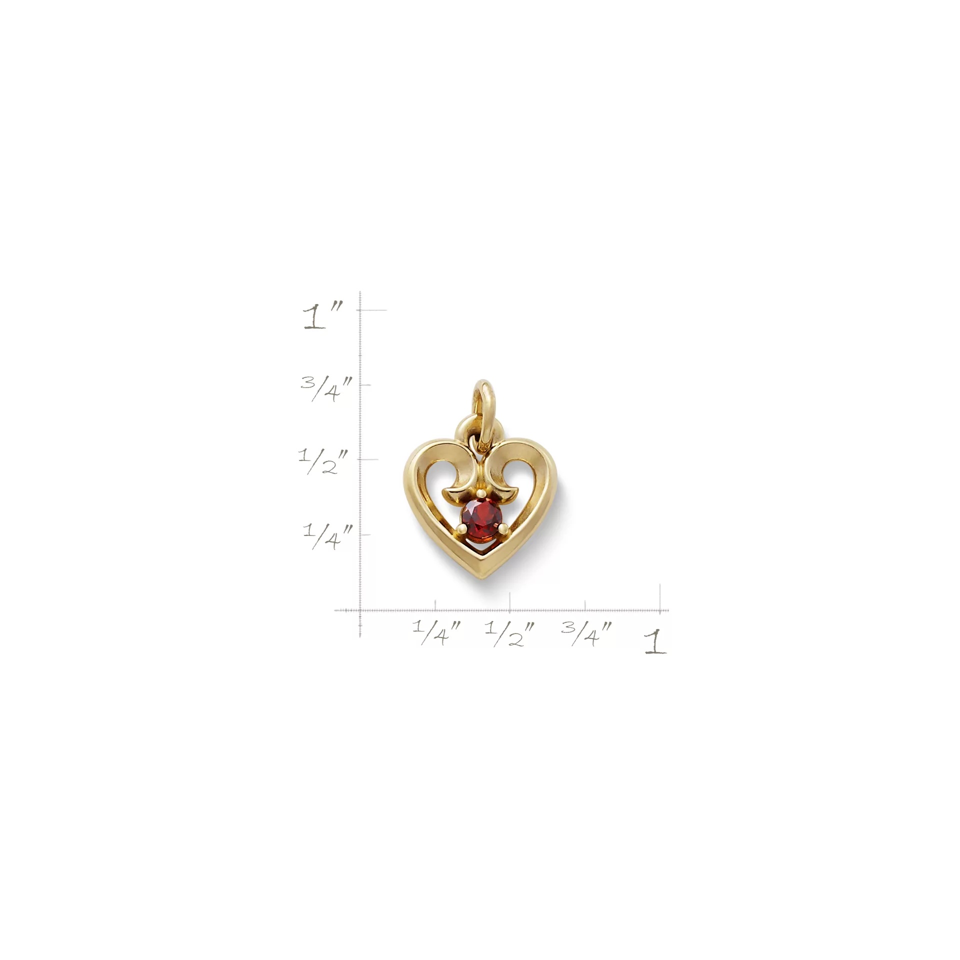 Avery Remembrance Heart Birthstone Charm - Image 2