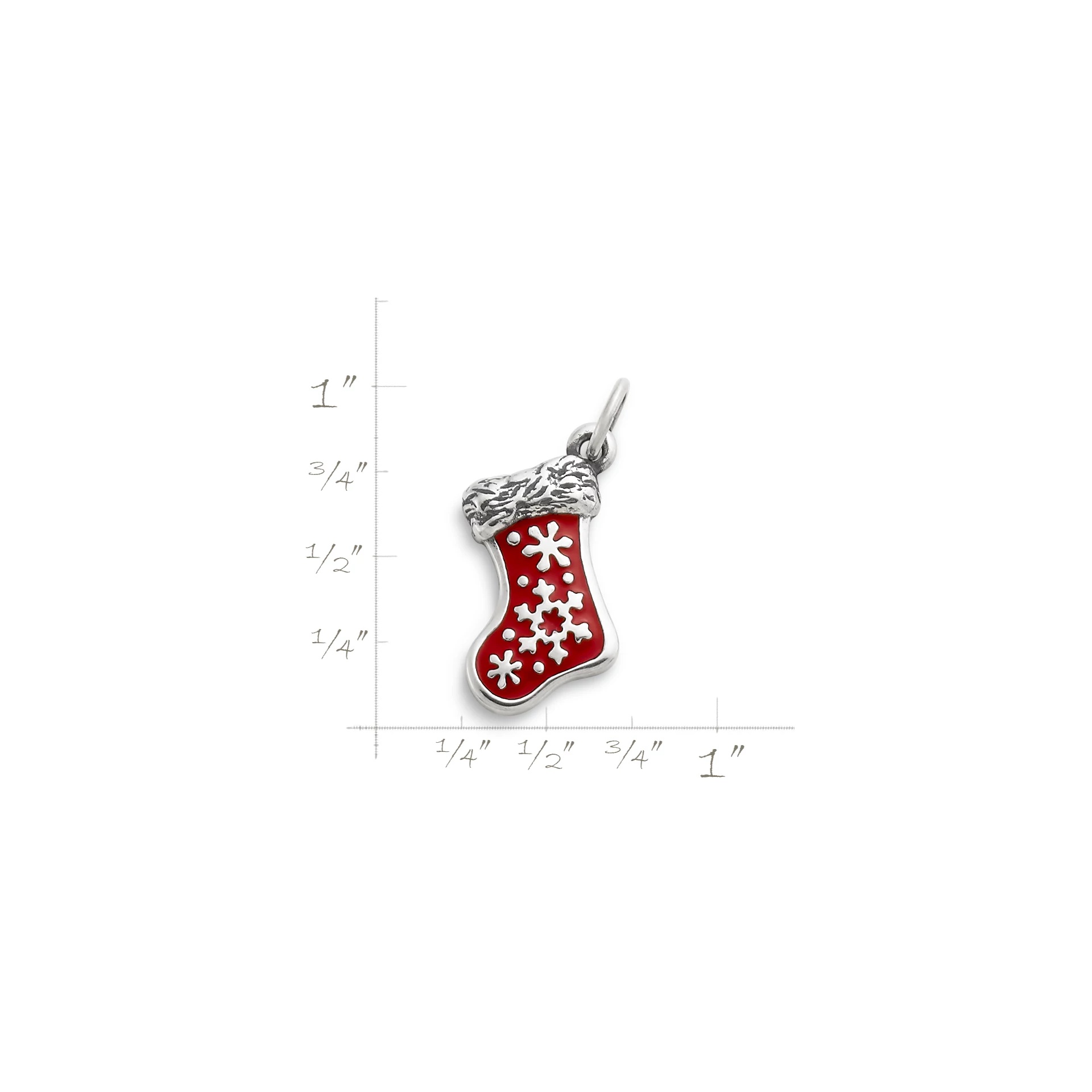 Enamel Christmas Stocking Charm - Image 2