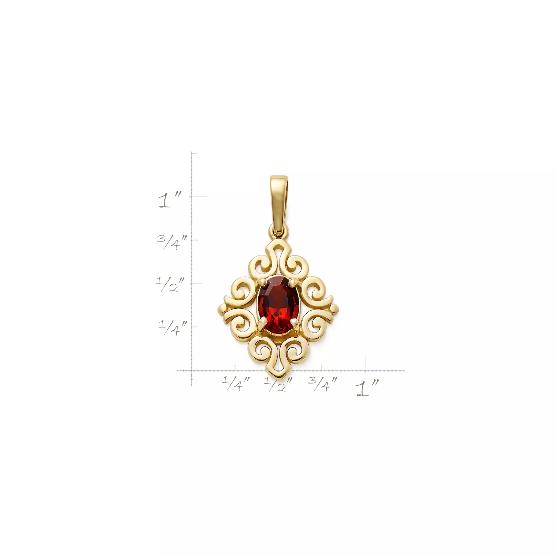 Spanish Lace Birthstone Pendant - Image 3