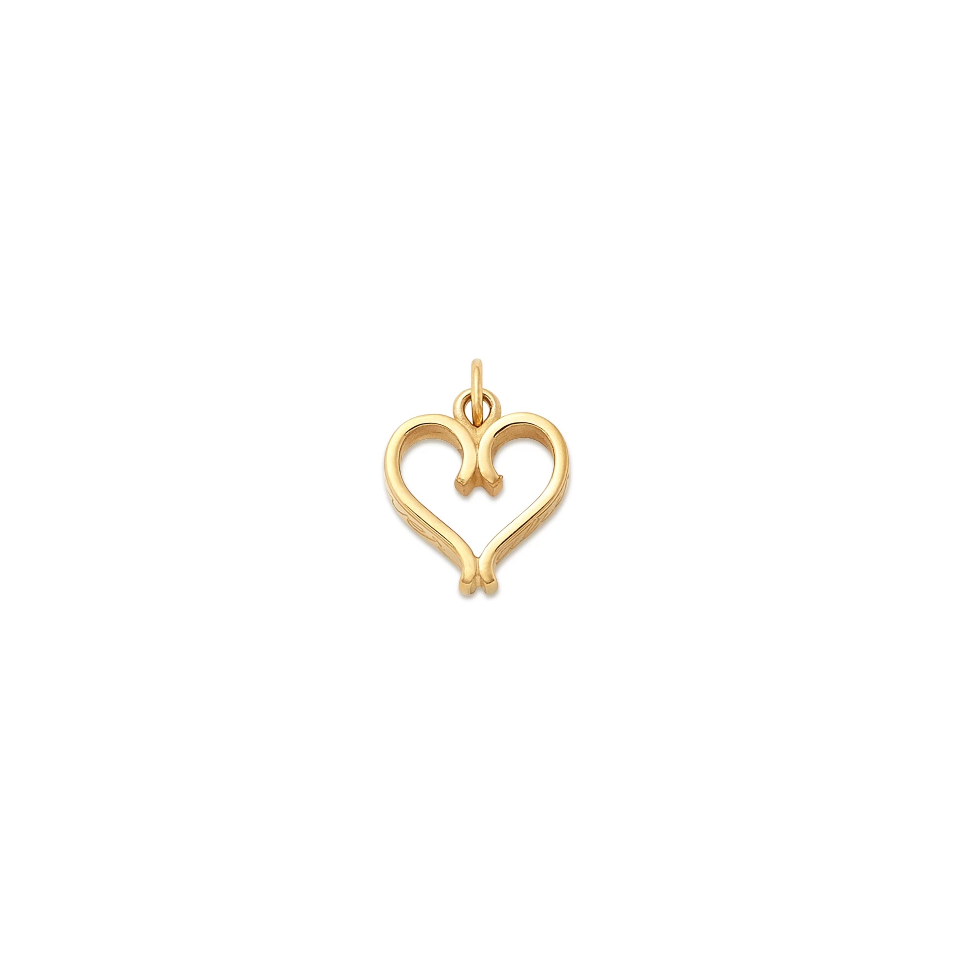 Forever and Always Heart Charm