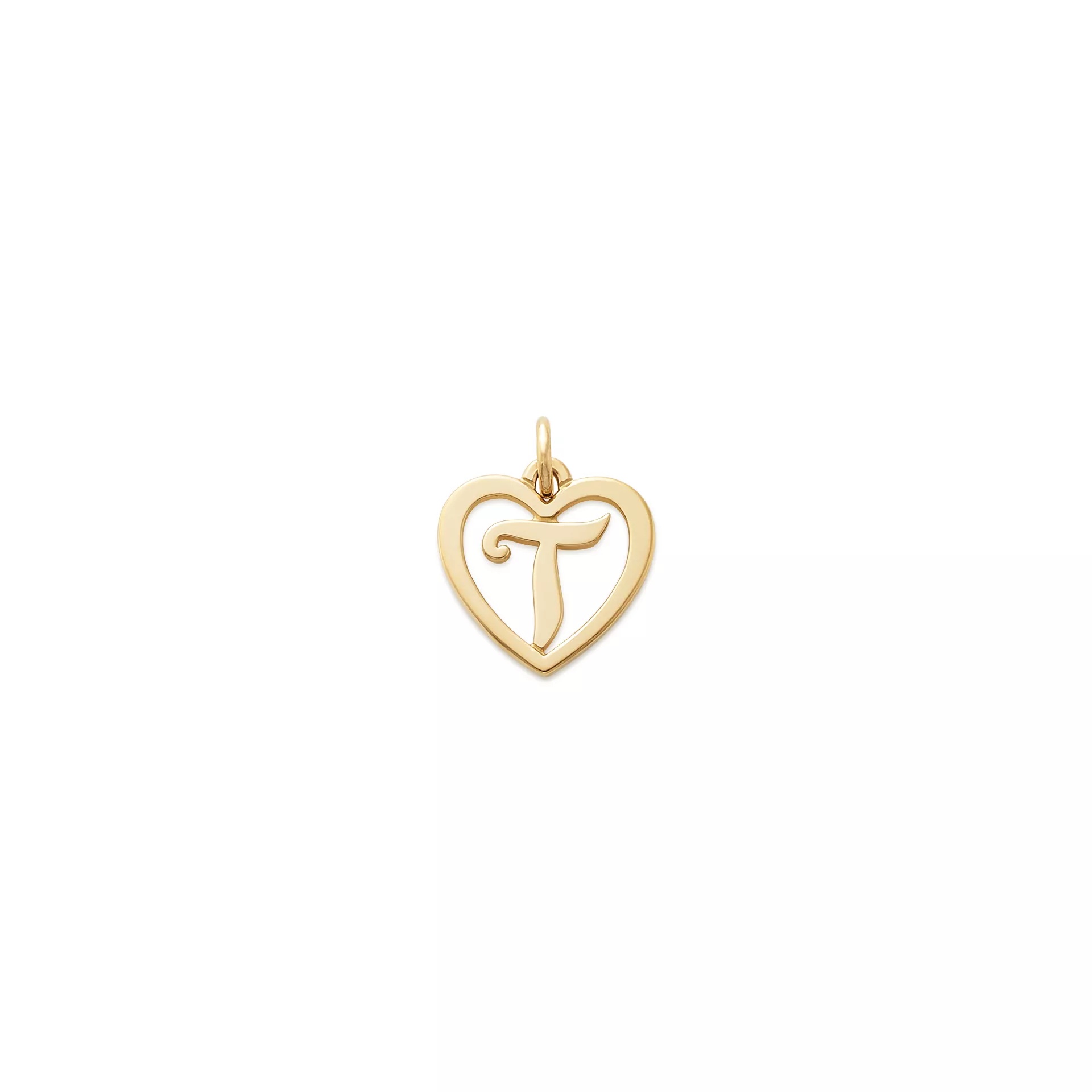 Heart Script Initial Charm