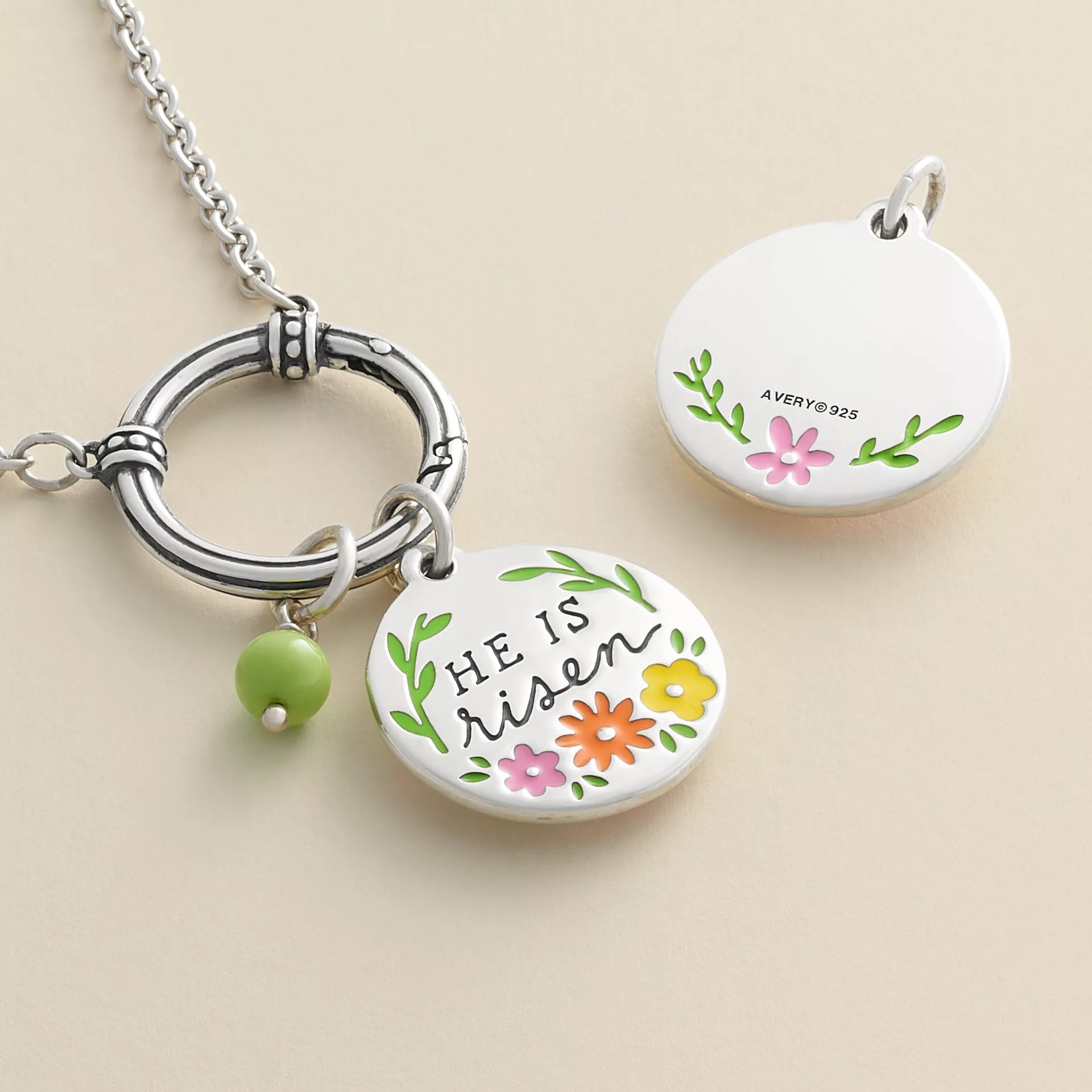 Enamel "He is Risen" Charm - Image 3