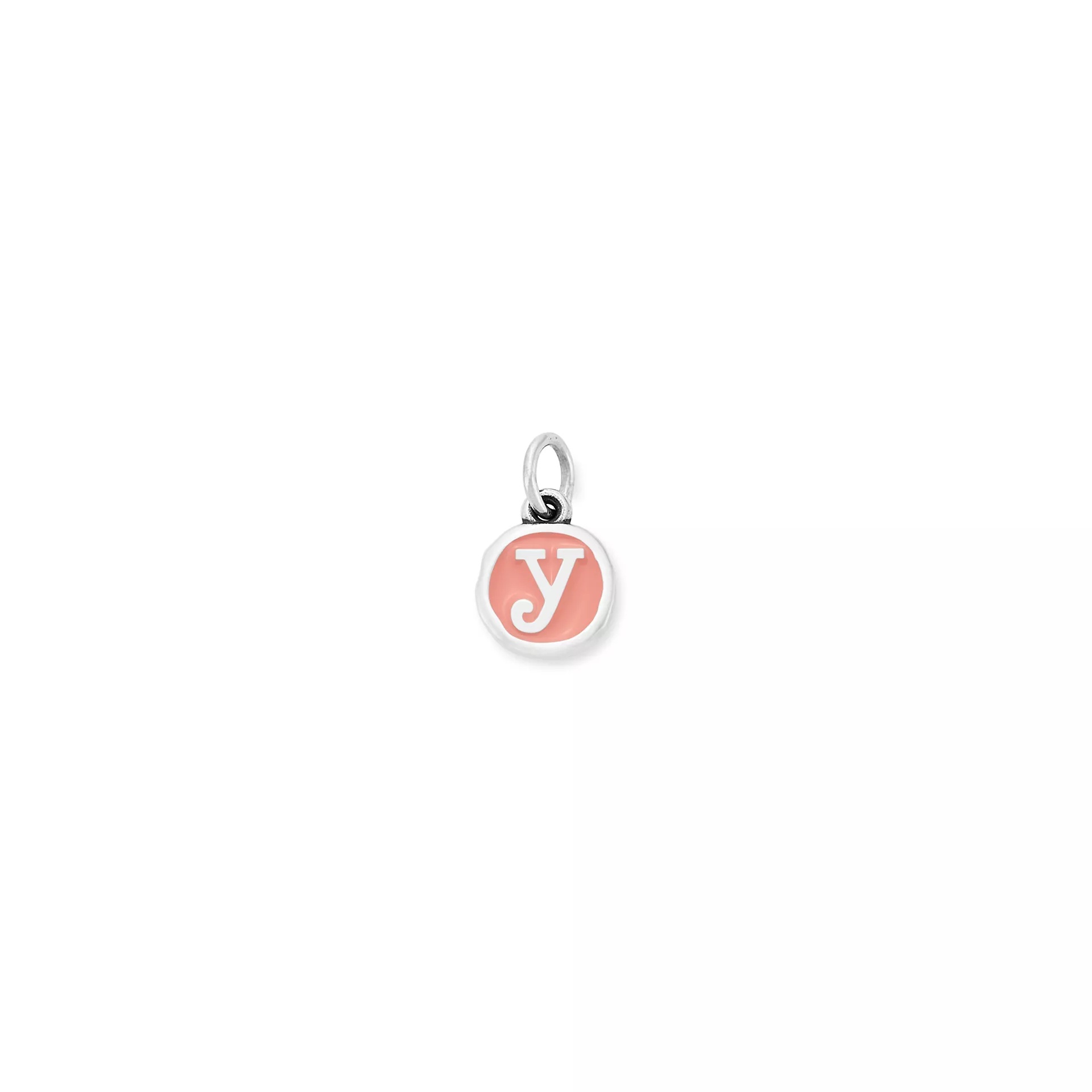 Enamel Initial Disc Charm