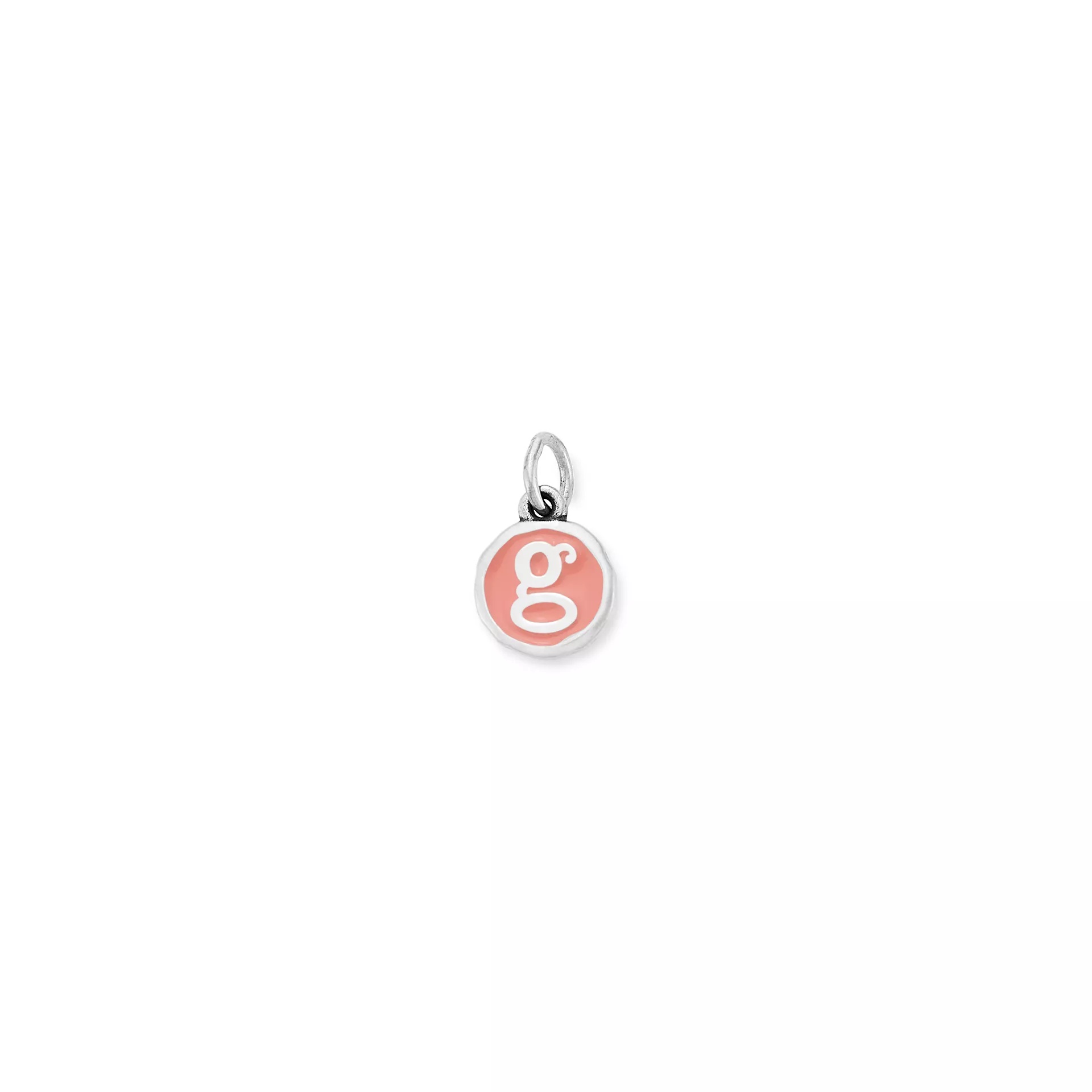 Enamel Initial Disc Charm