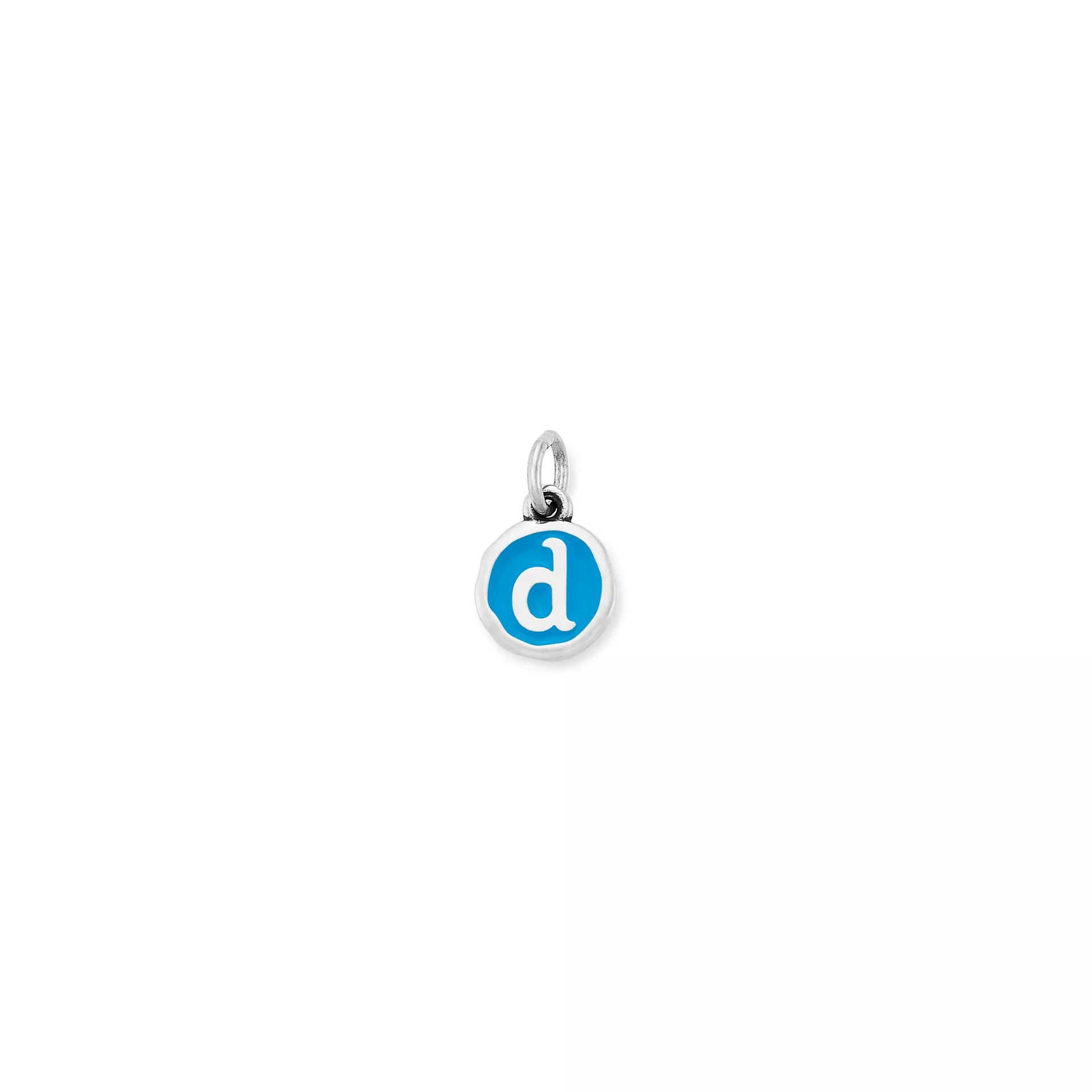 Enamel Initial Disc Charm