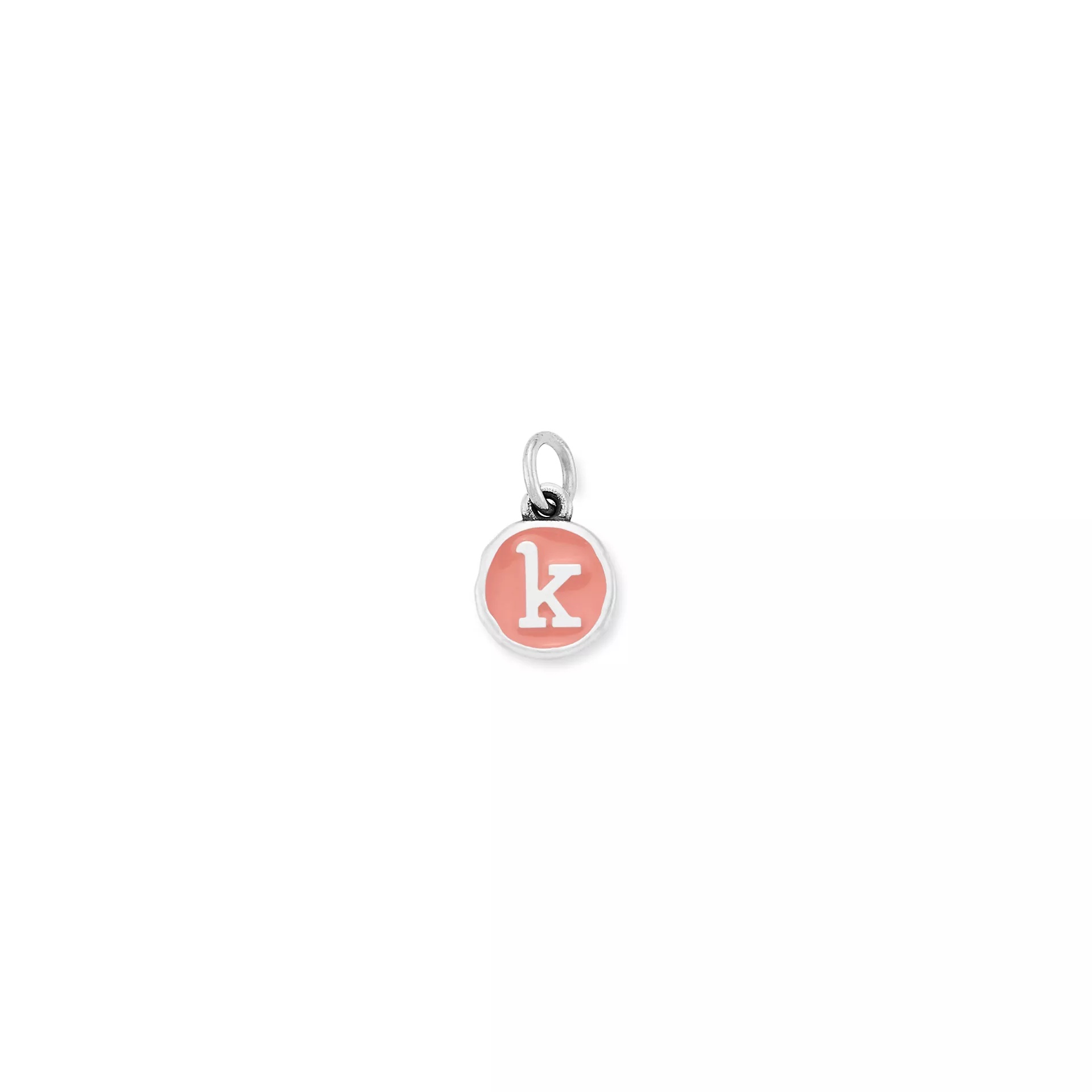 Enamel Initial Disc Charm
