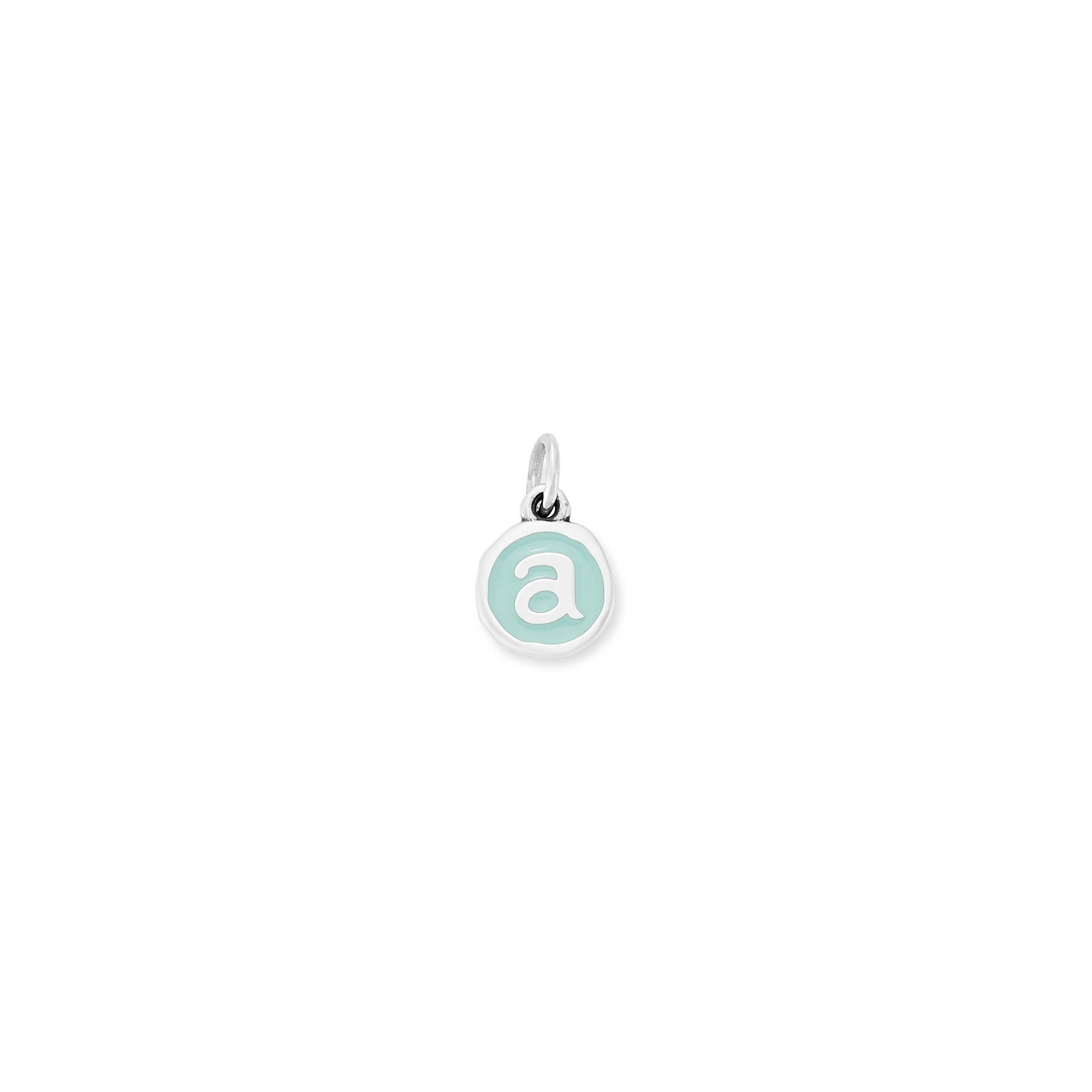 Enamel Initial Disc Charm