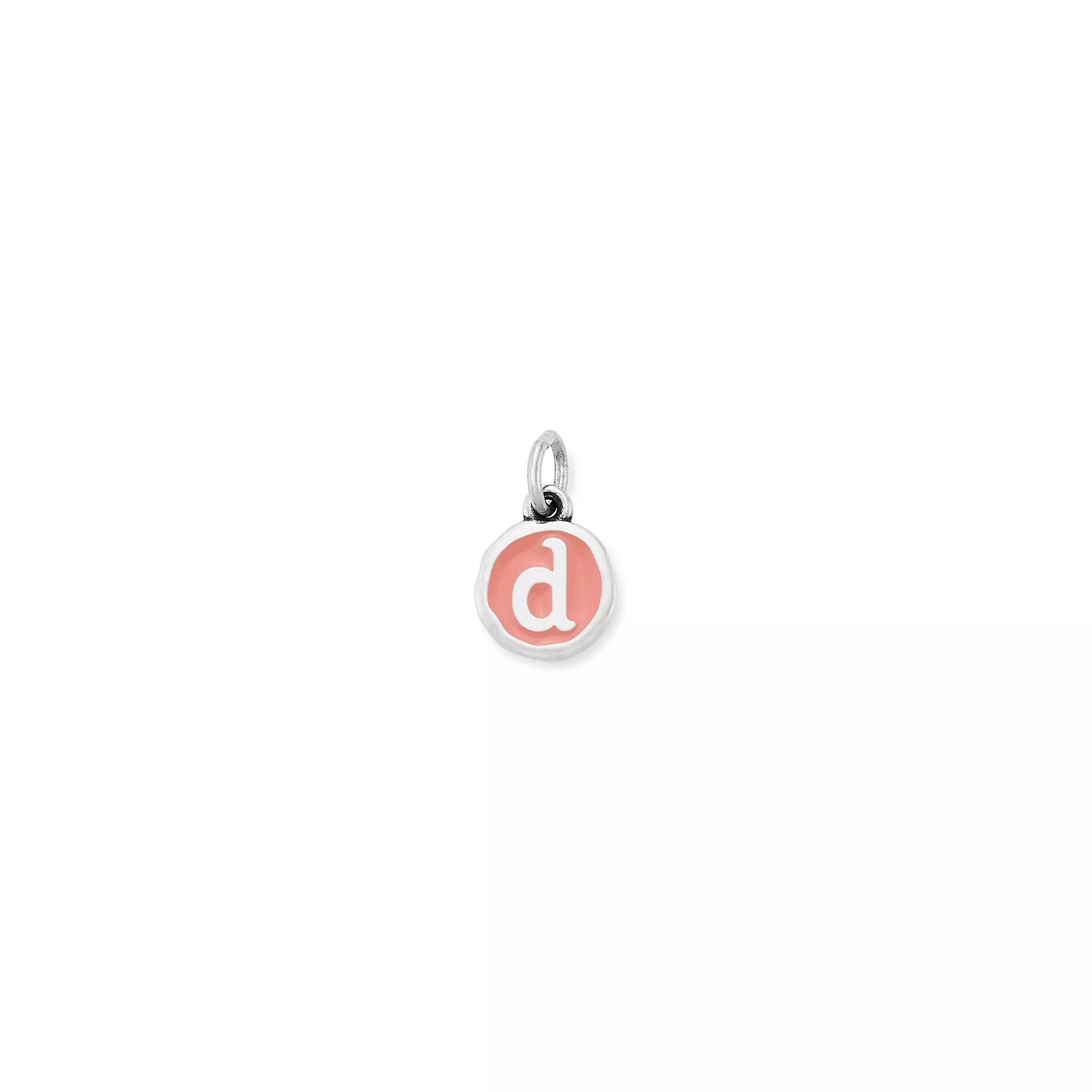Enamel Initial Disc Charm