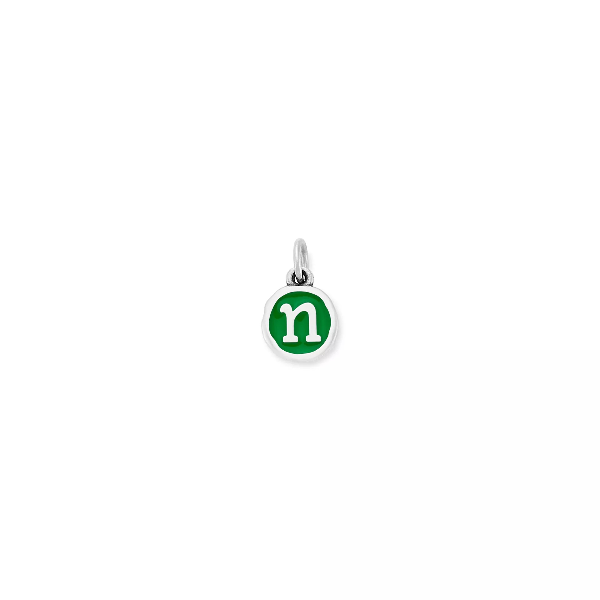 Enamel Initial Disc Charm