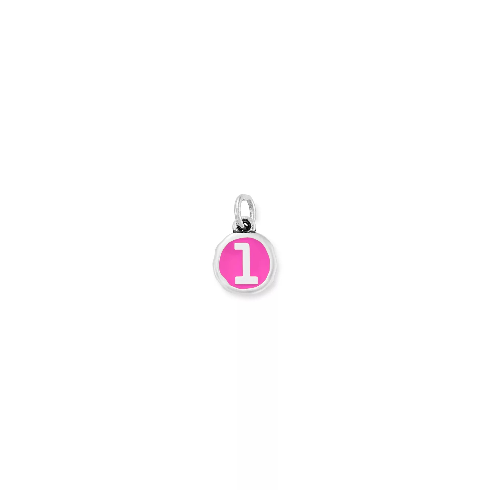 Enamel Initial Disc Charm