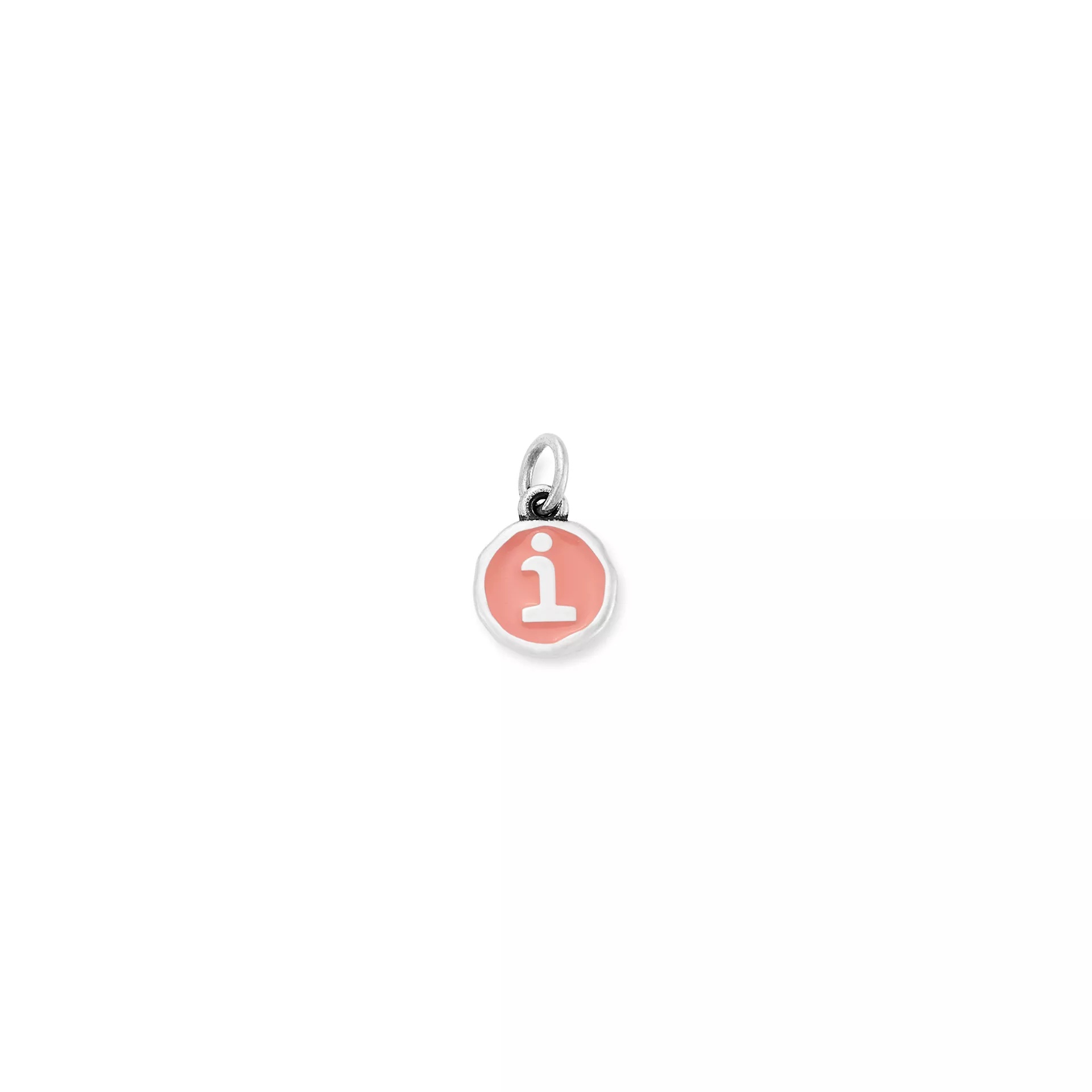 Enamel Initial Disc Charm