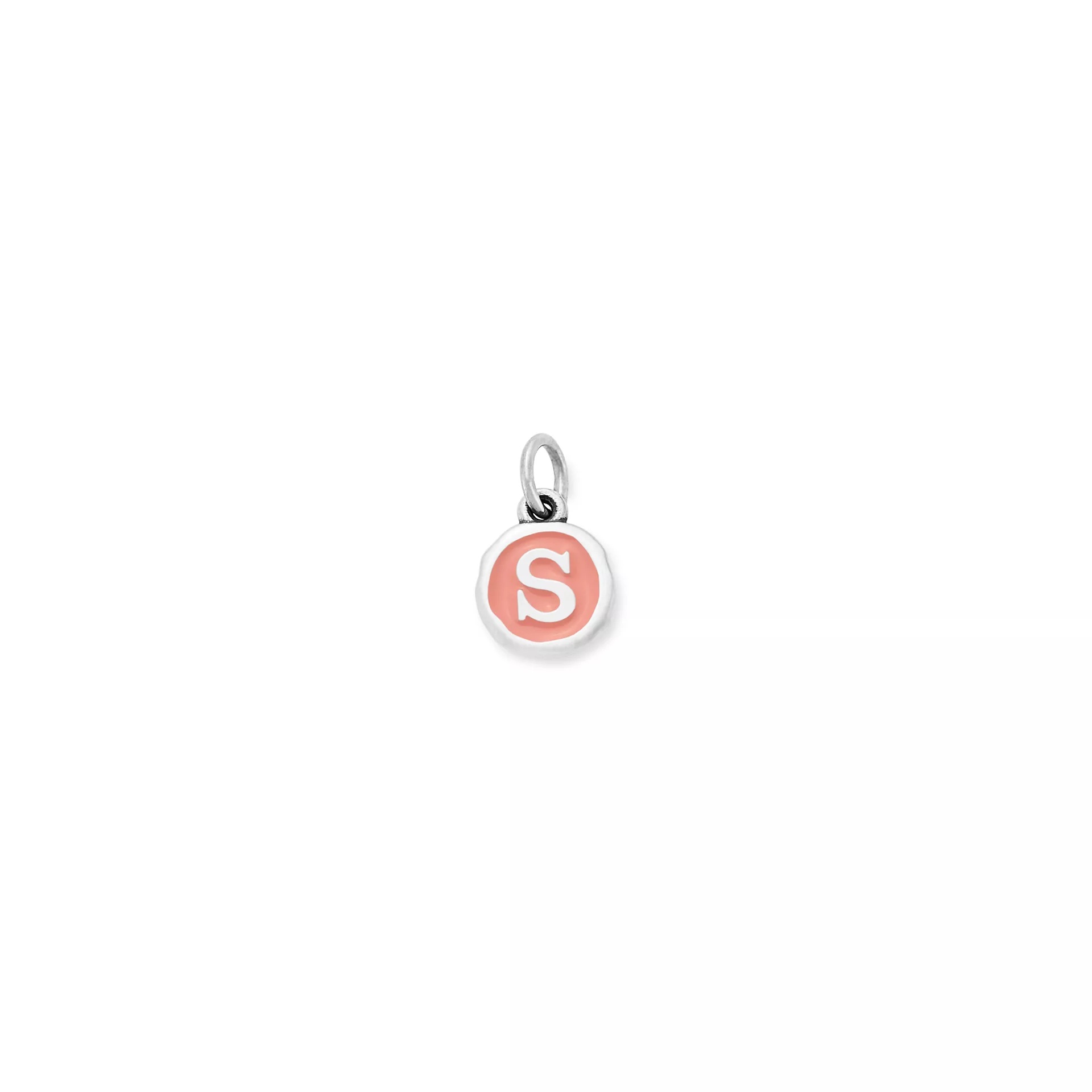 Enamel Initial Disc Charm