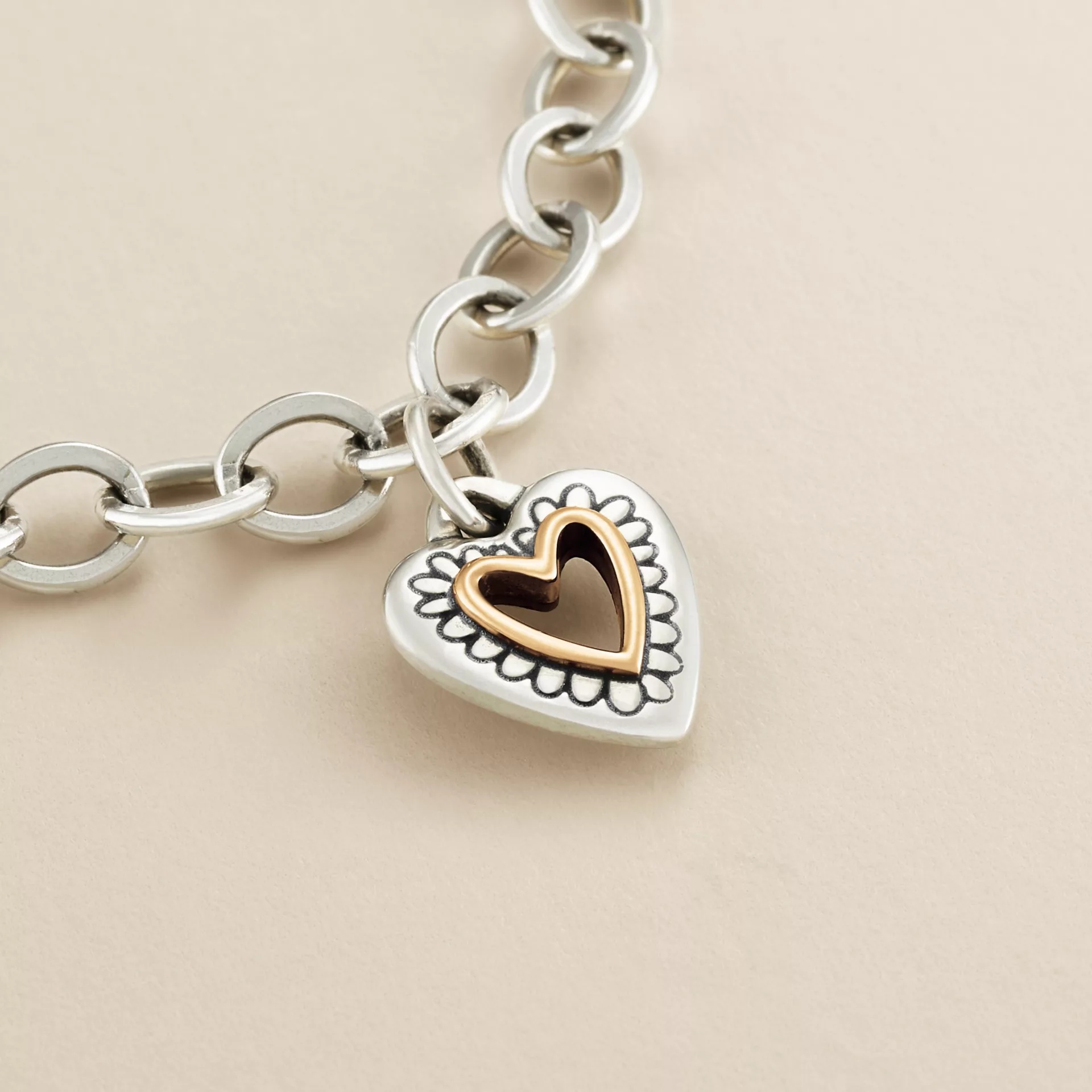 Petite Framed Heart Charm - Image 2