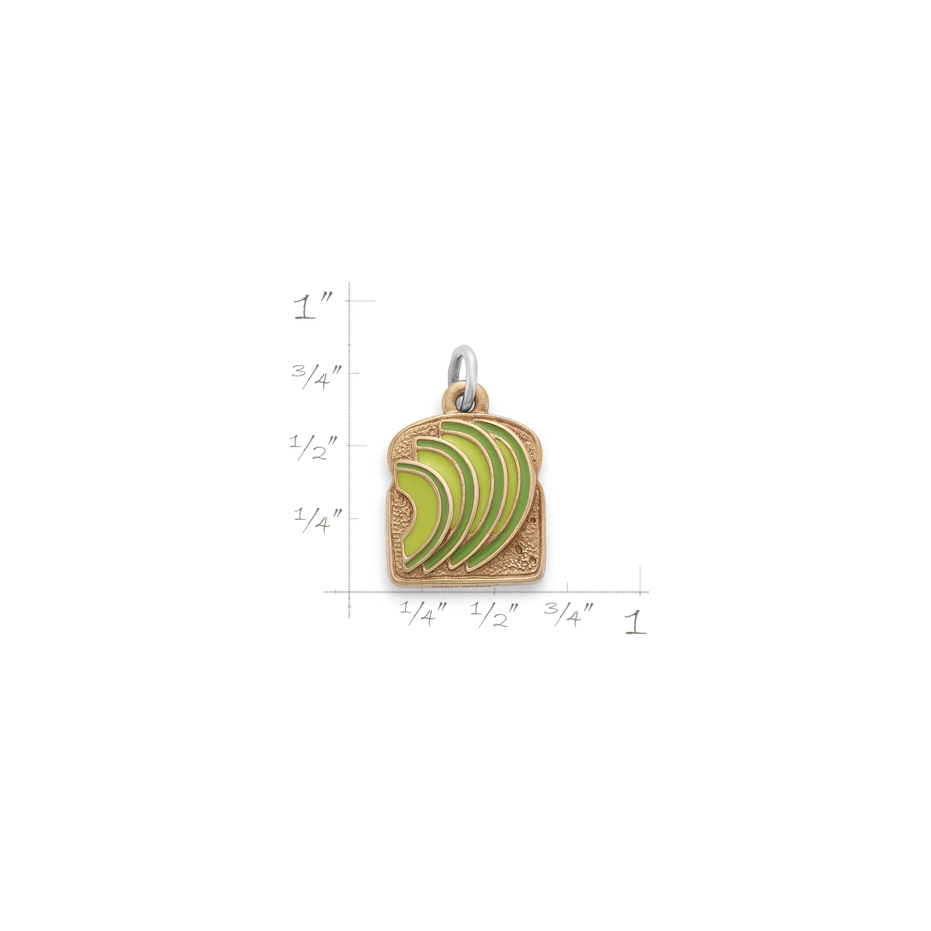 Enamel Avocado Toast Charm - Image 5