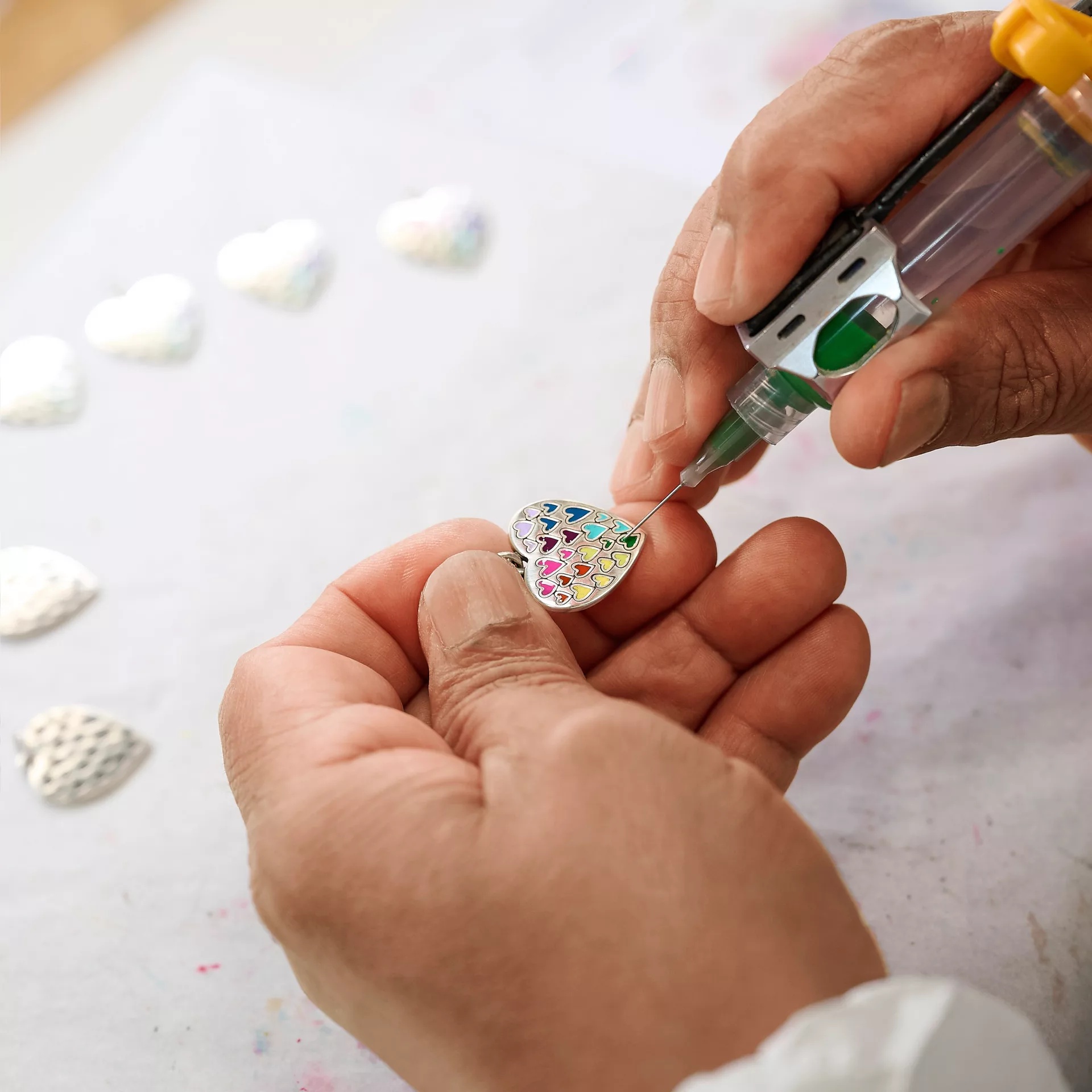 Full of Love Enamel Heart Charm - Image 4