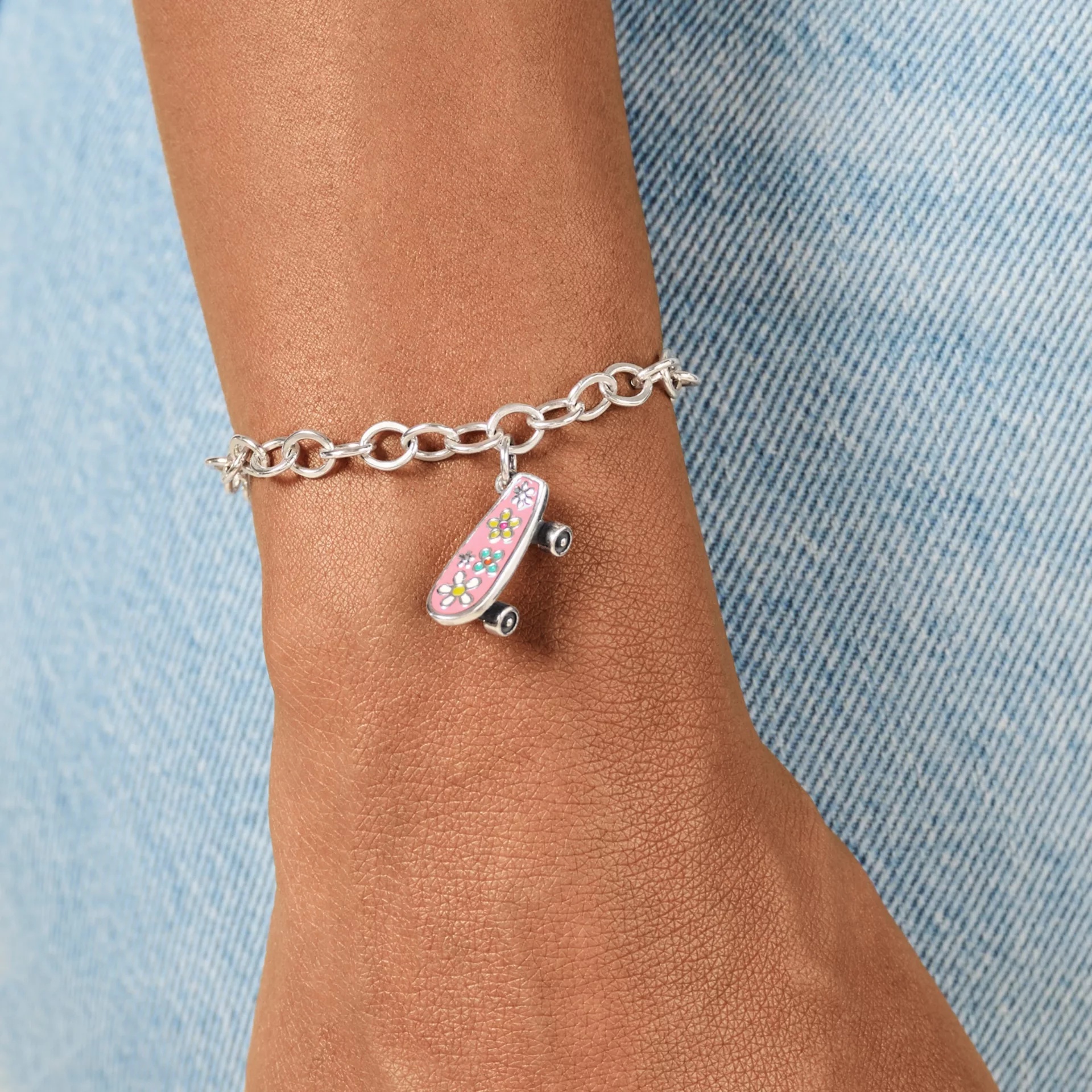 Enamel Floral Skateboard - Image 4