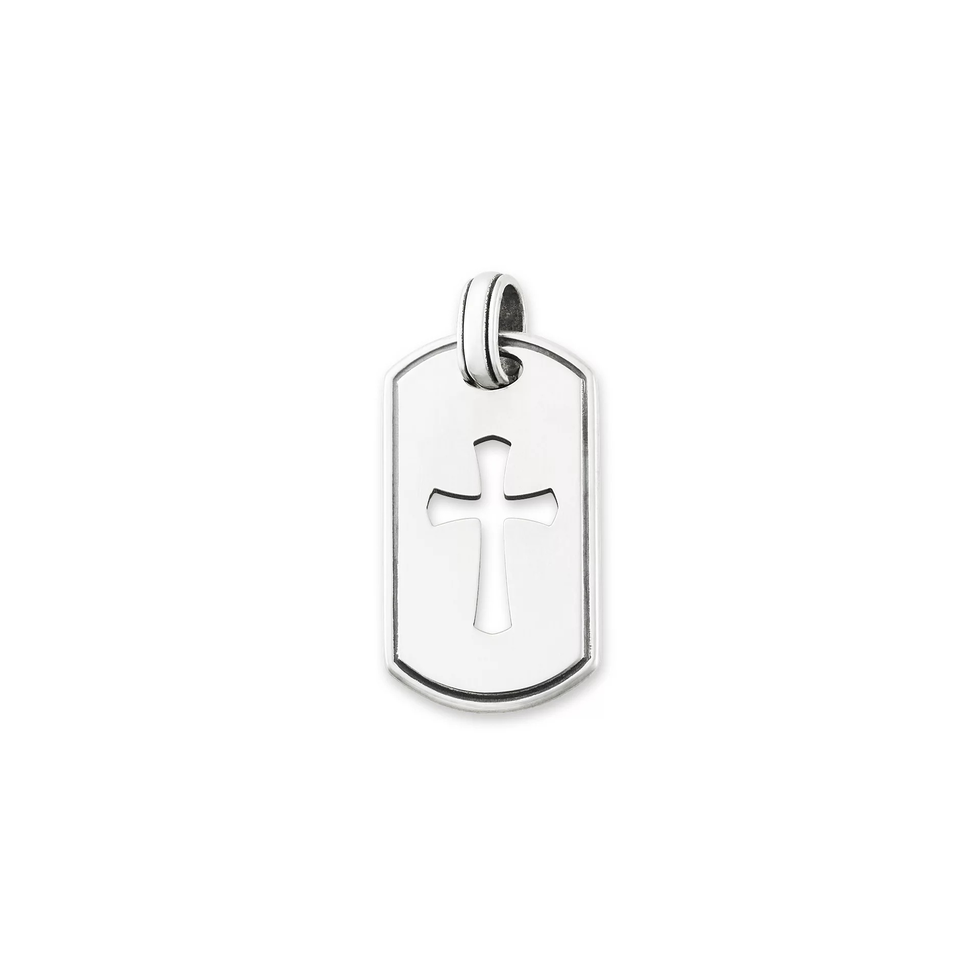 Classic Tag Cross Pendant - Image 2