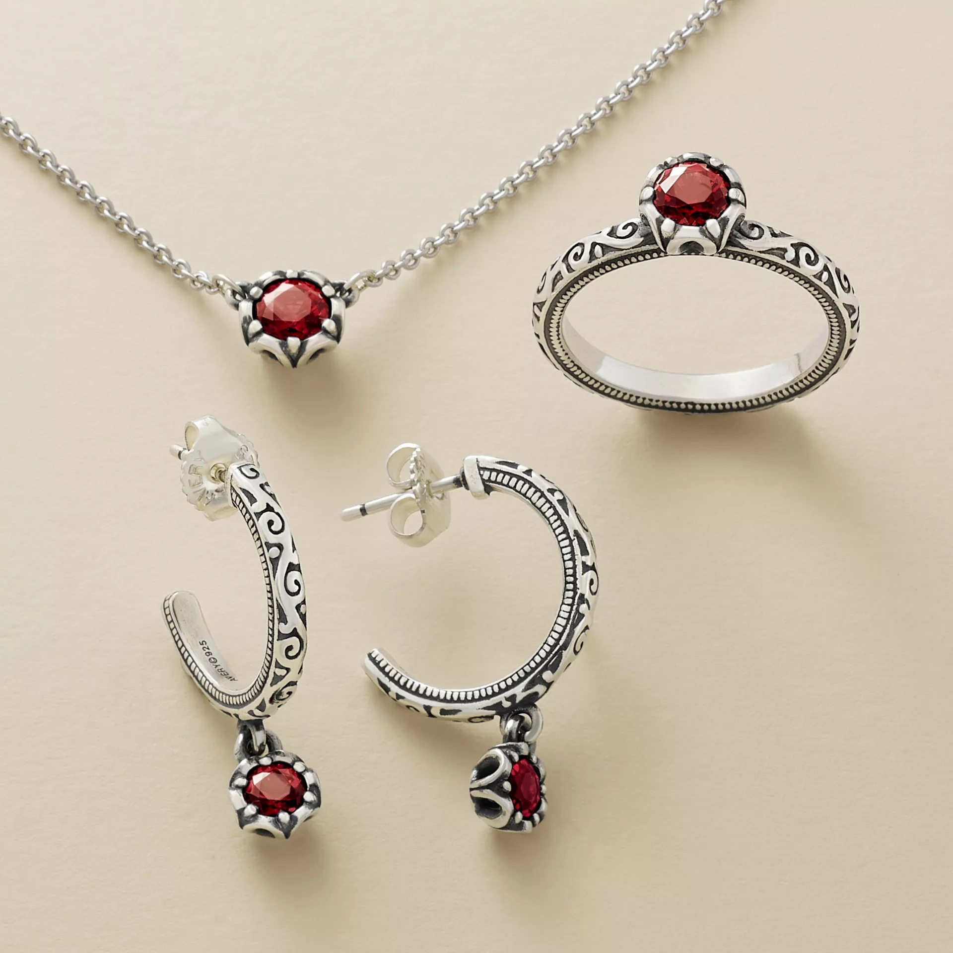 Cherished Birthstone Hoop Dangle EarShop All Rings - Image 3