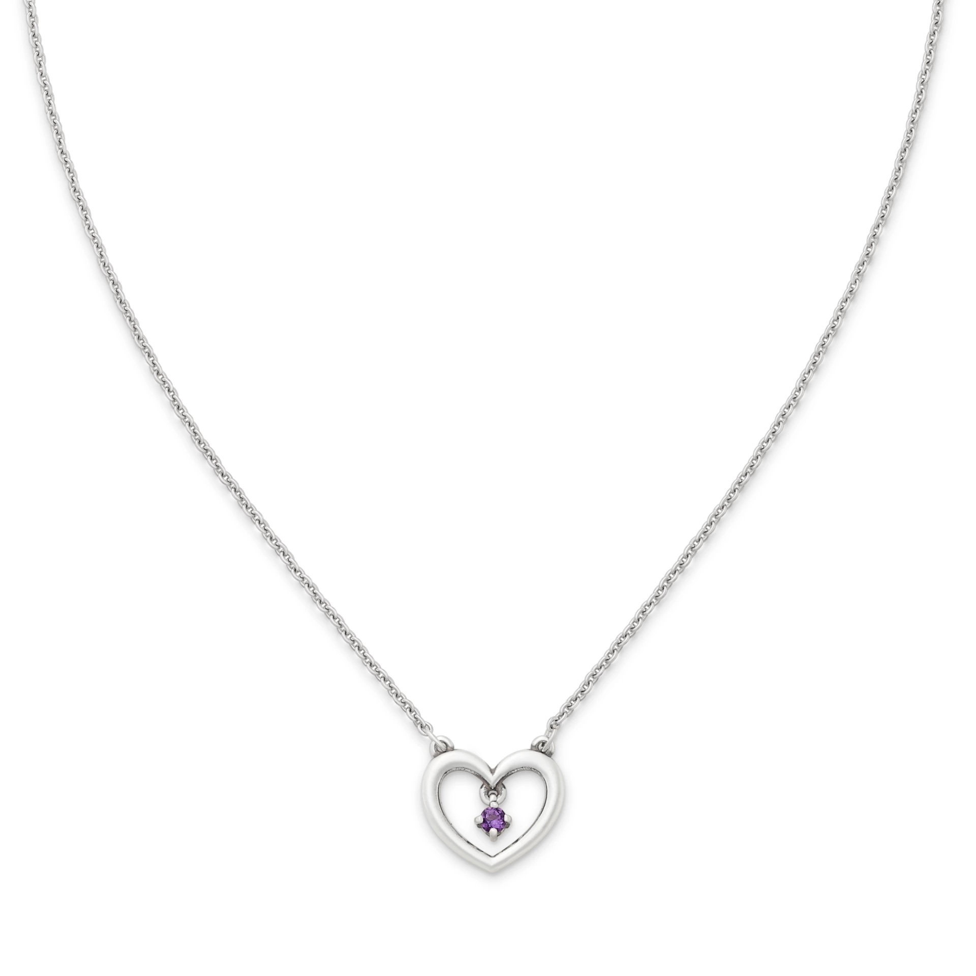 Dancing Gemstone Heart Necklace