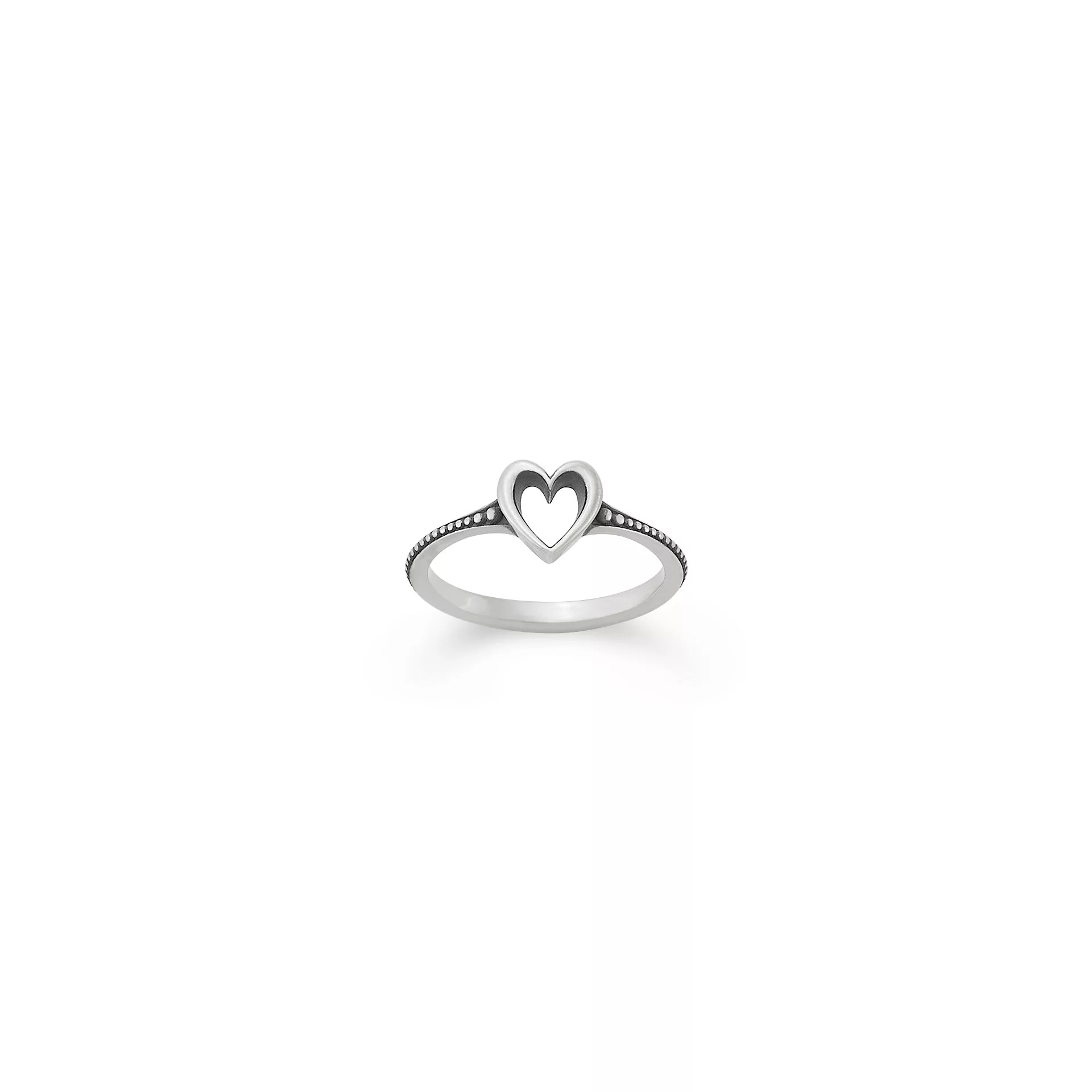 Delicate Heart Beaded Ring