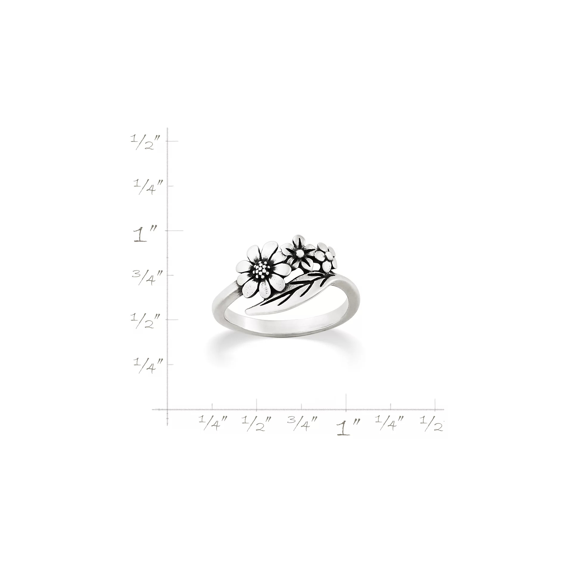 Floral Wrap Ring - Image 4