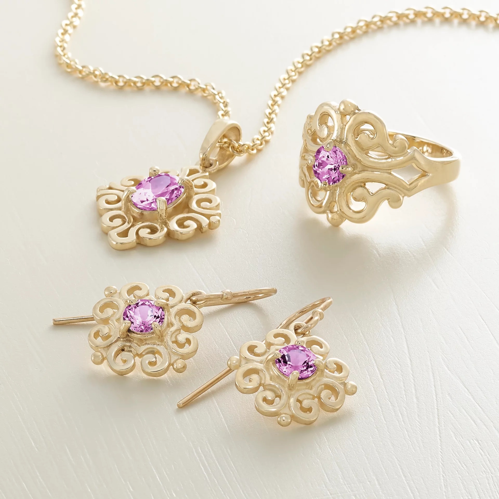 Spanish Lace Birthstone Dangle EarShop All Rings - Image 2